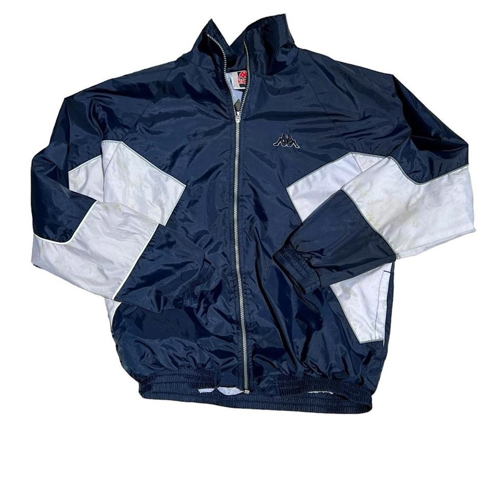 Navy Kappa windbreaker full zip